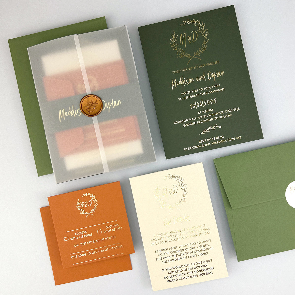 Maddison Wedding Invitation