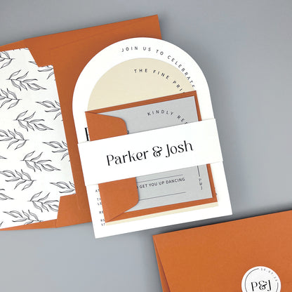 Parker Wedding Invitation - Neutrals