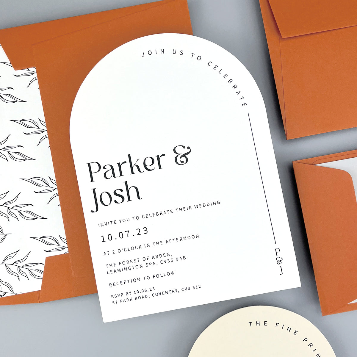 Parker Wedding Invitation - Neutrals