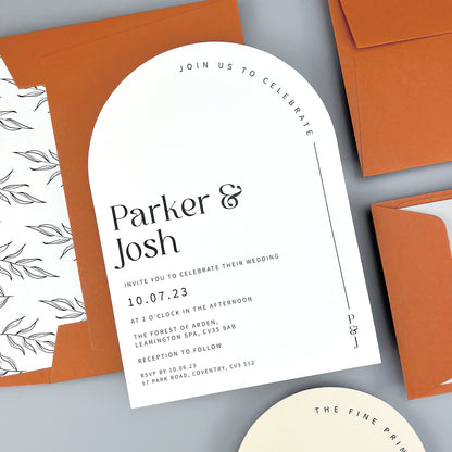 Parker Wedding Invitation - Neutrals