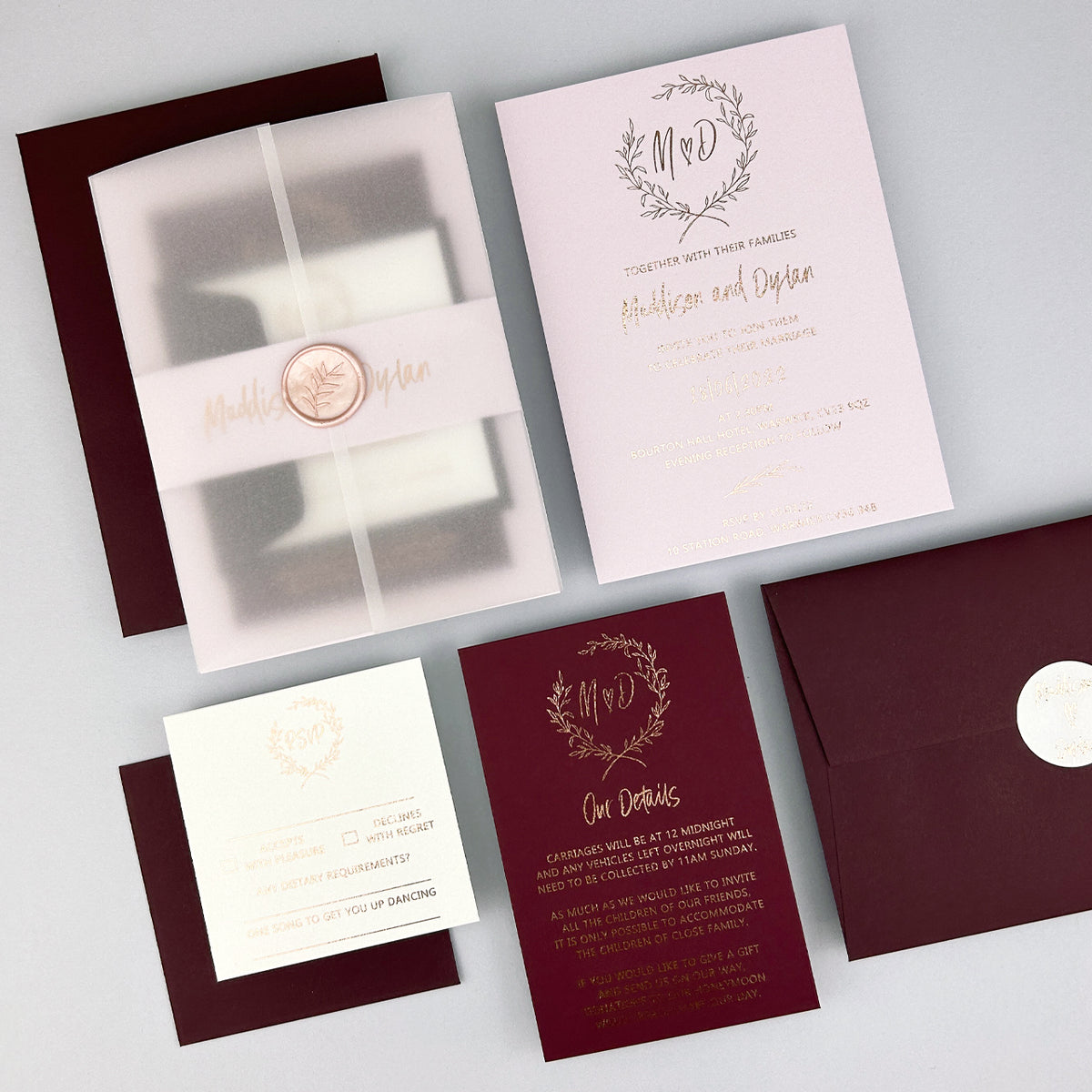 Maddison Wedding Invitation