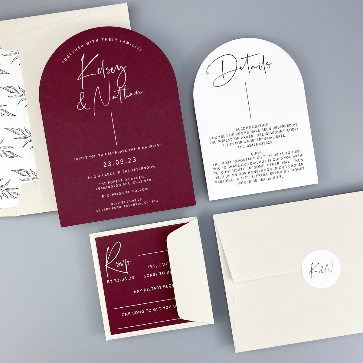 Kelsey Wedding Invitation