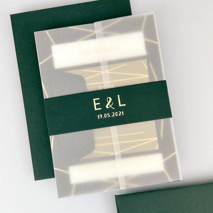 Zuri Wedding Invitation - Greens