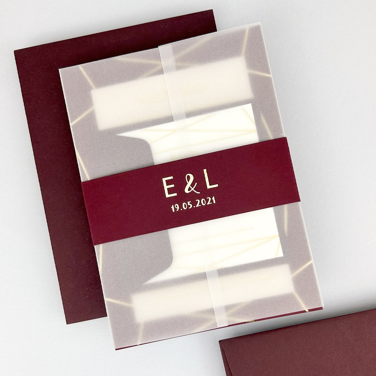 Zuri Wedding Invitation - Purple/Red/Gold