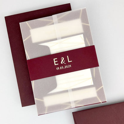 Zuri Wedding Invitation - Purple/Red/Gold