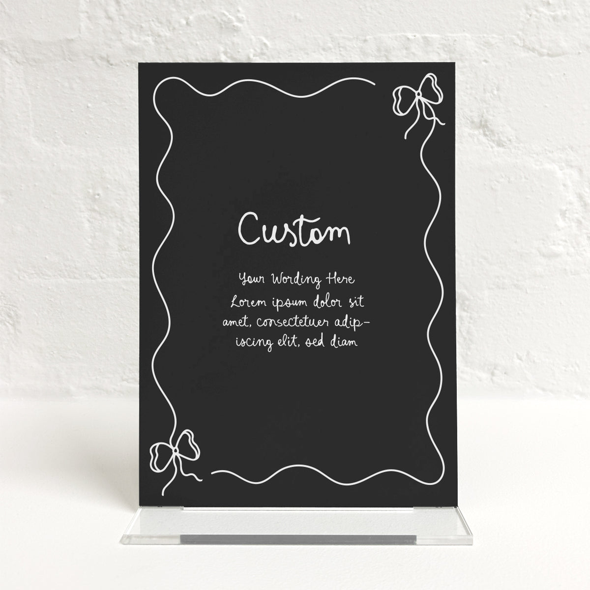 Nadia Matching Small Table Sign