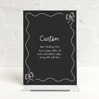Nadia Matching Small Table Sign