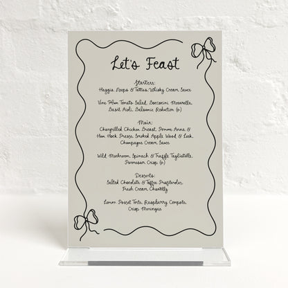 Nadia Matching Small Table Sign