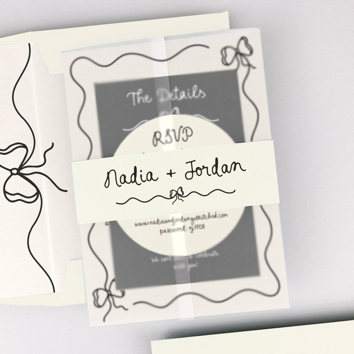 Nadia Wedding Invitation - Neutrals
