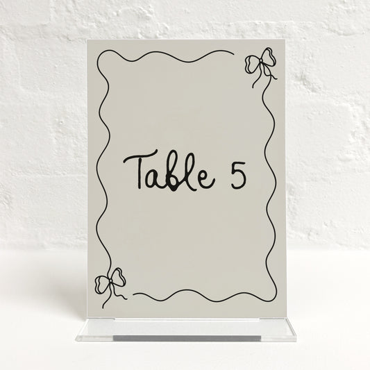 Nadia Matching Small Table Sign
