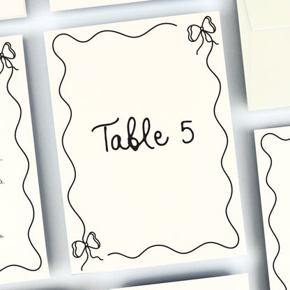 Nadia Table Name / Number