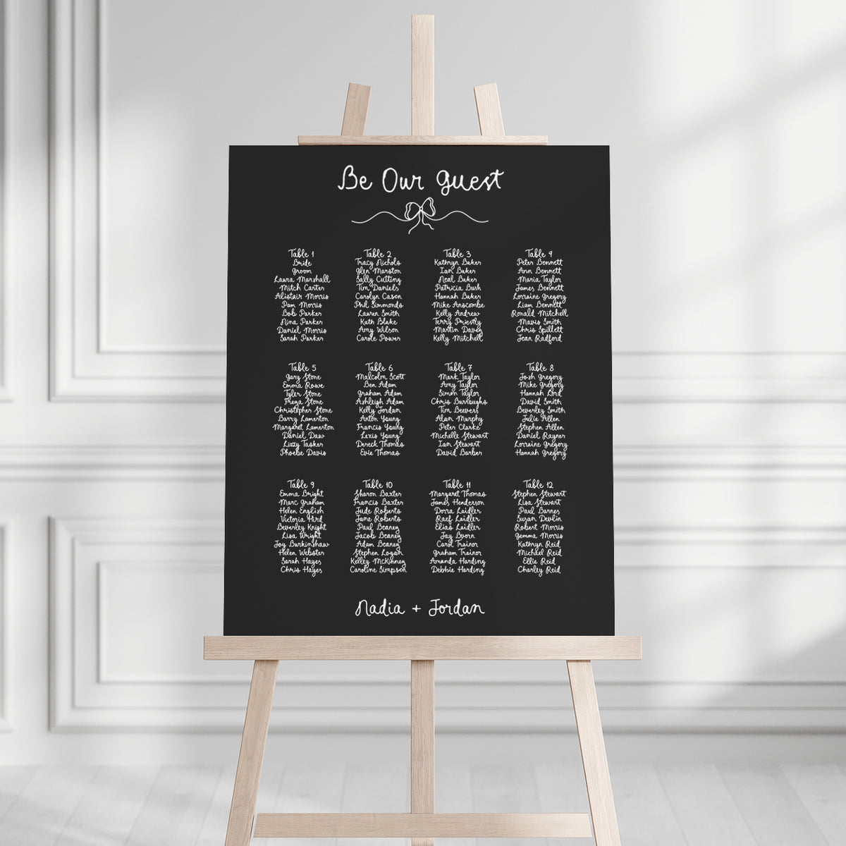 Nadia Seating Plan