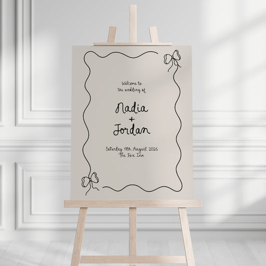 Nadia Welcome Sign
