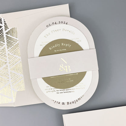 Nyla Wedding Invitation - Neutrals