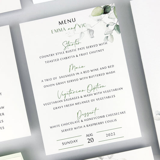 Emma Menu
