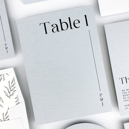 Parker Table Name / Number