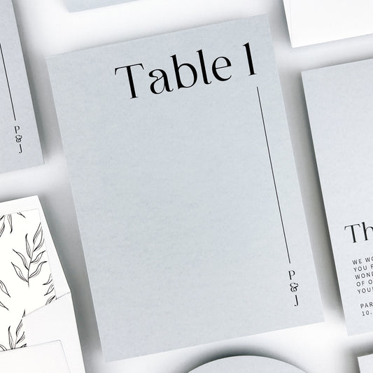 Parker Table Name / Number
