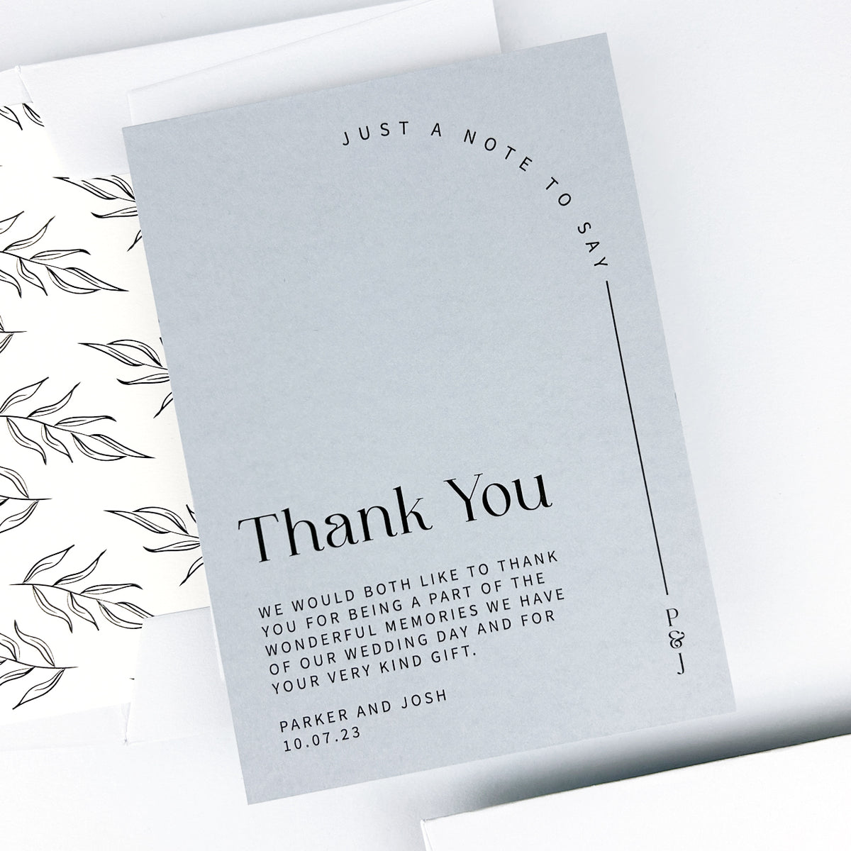 Parker Thank You Card