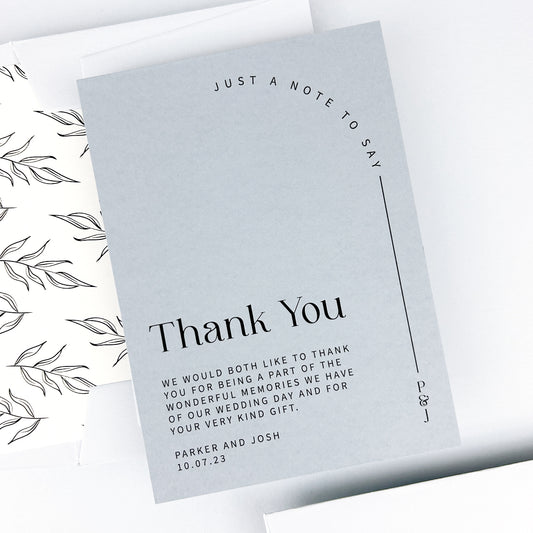 Parker Thank You Card
