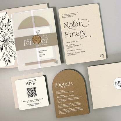 Nolan Wedding Invitation - Neutrals