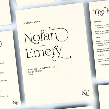 Nolan Order of Service