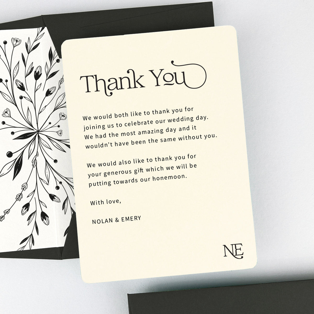 Nolan Thank You Card