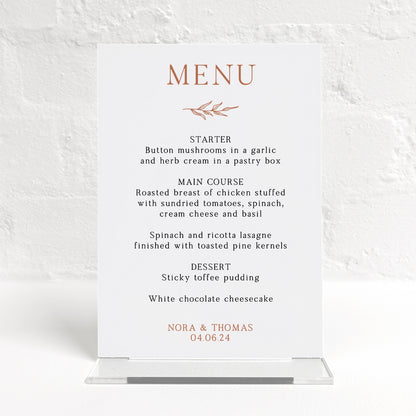 Nora Matching Small Table Sign