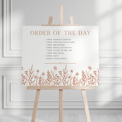 Nora Order of the Day Sign