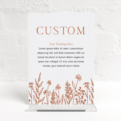 Nora Matching Small Table Sign