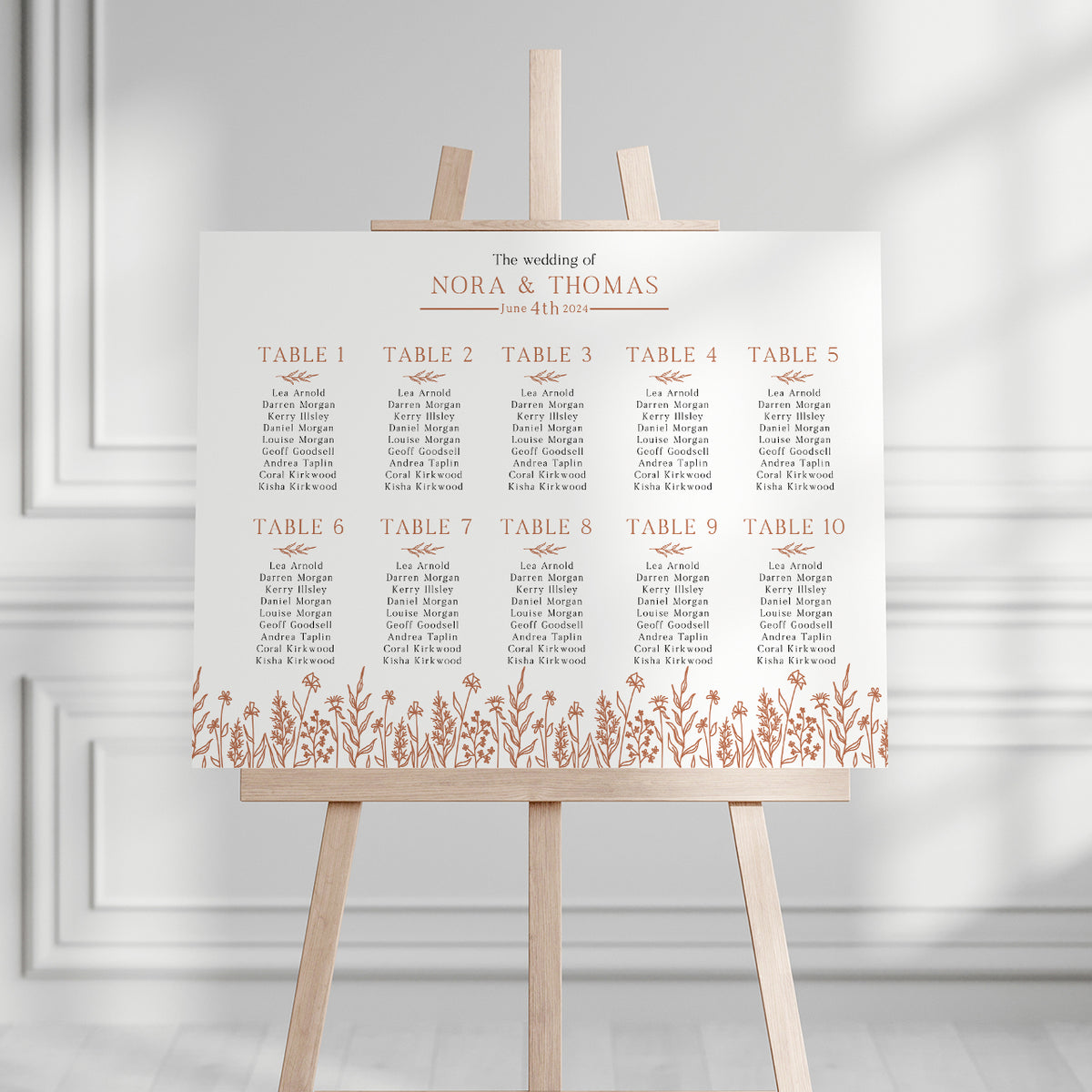 Nora Seating Plan