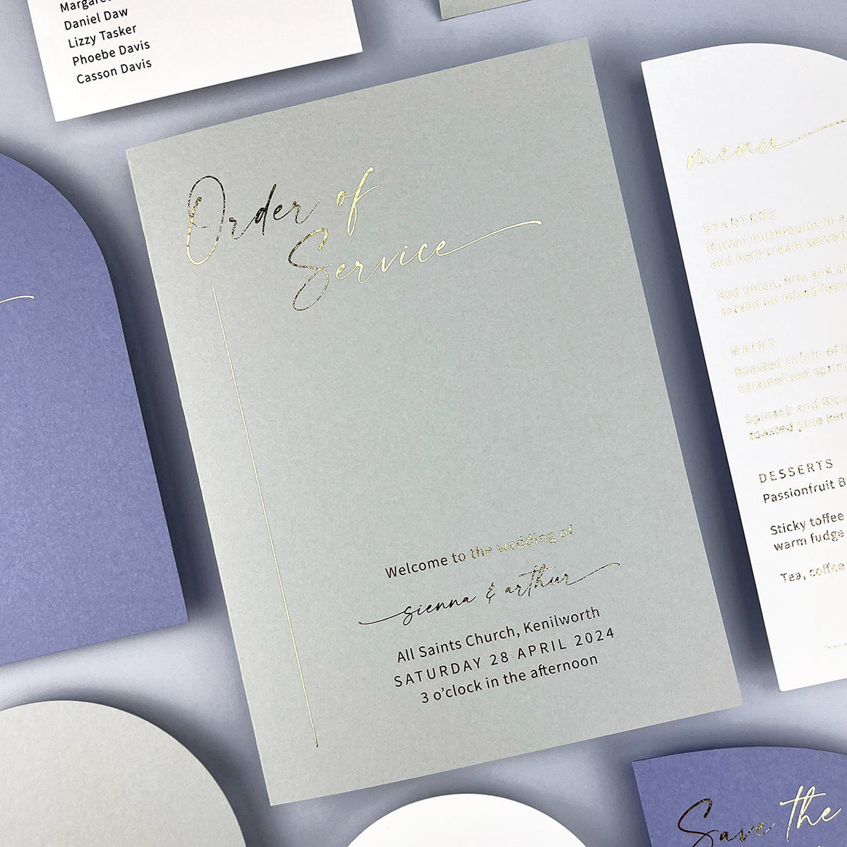 Sienna Order of Service