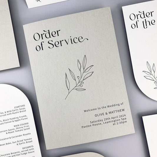 Olive Order of Service