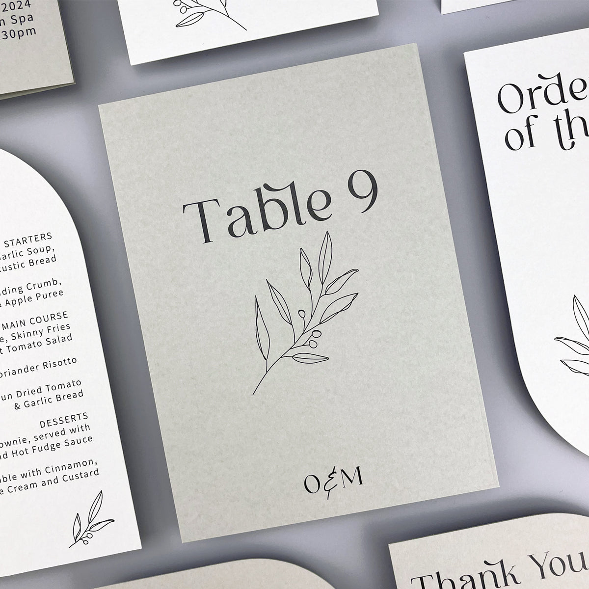 Olive Table Name / Number