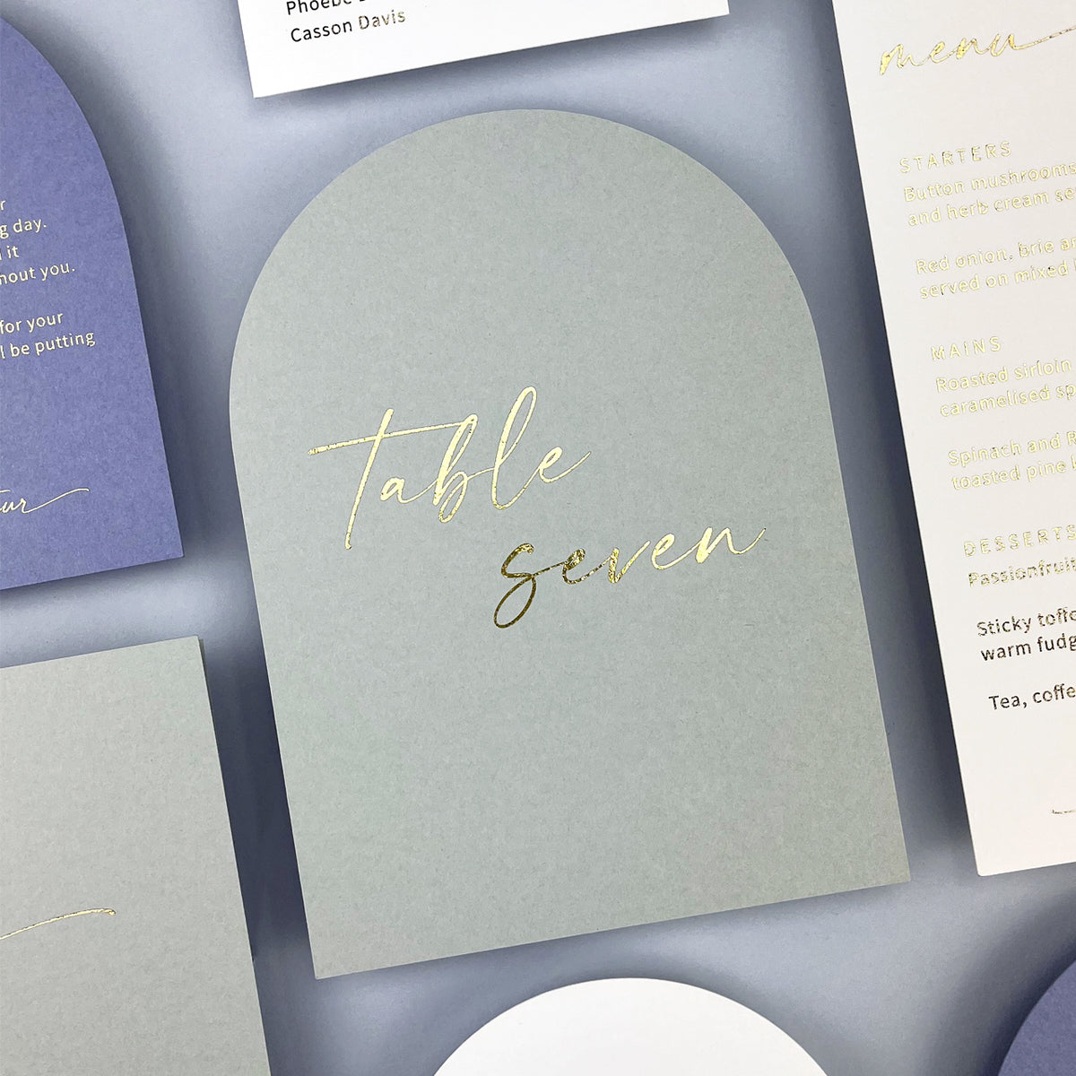 Sienna Table Name / Number