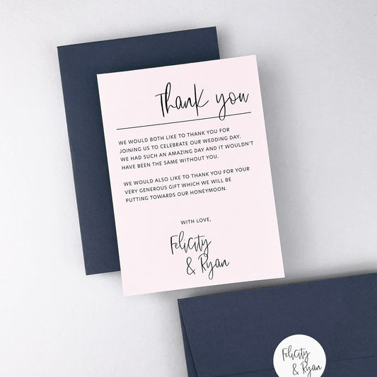 Felicity Thank You Card