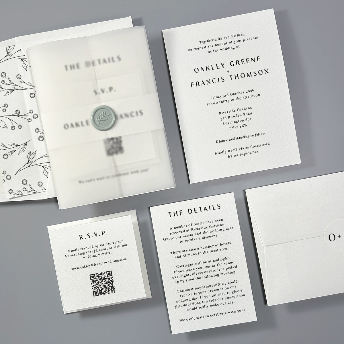 Oakley Wedding Invitation