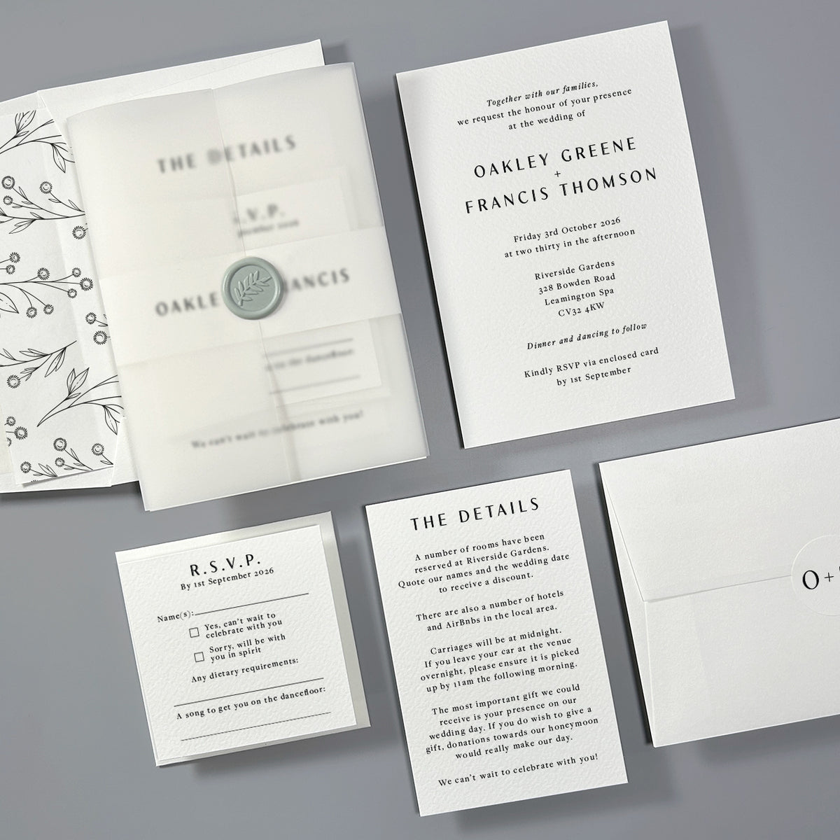Oakley Wedding Invitation