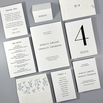 Oakley Menu