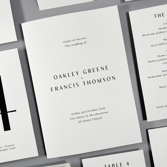 Oakley Order of Service