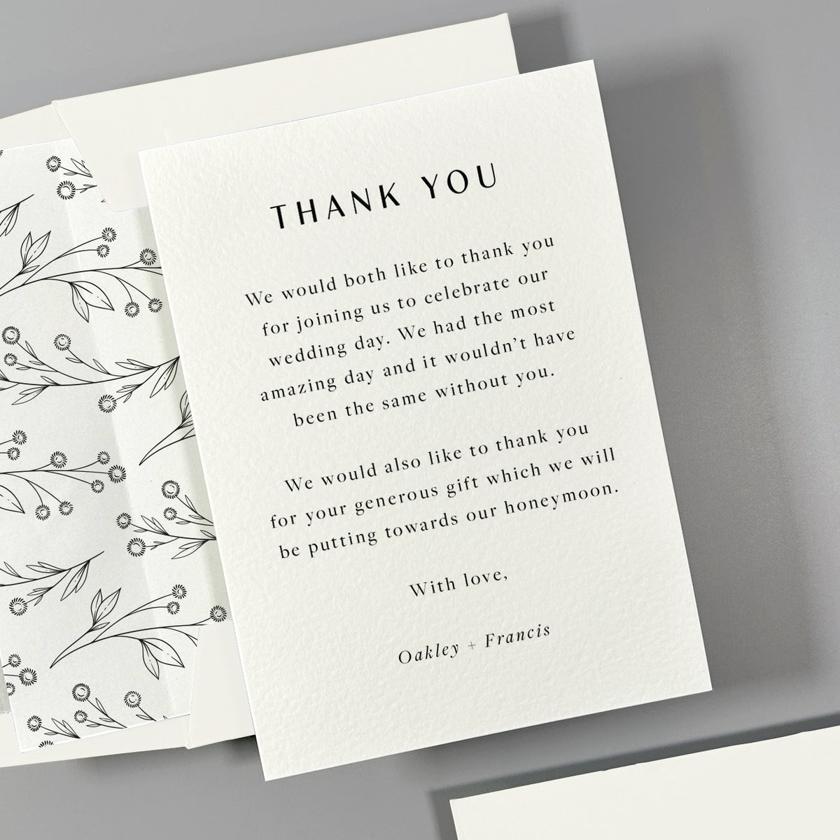 Oakley Thank You Card