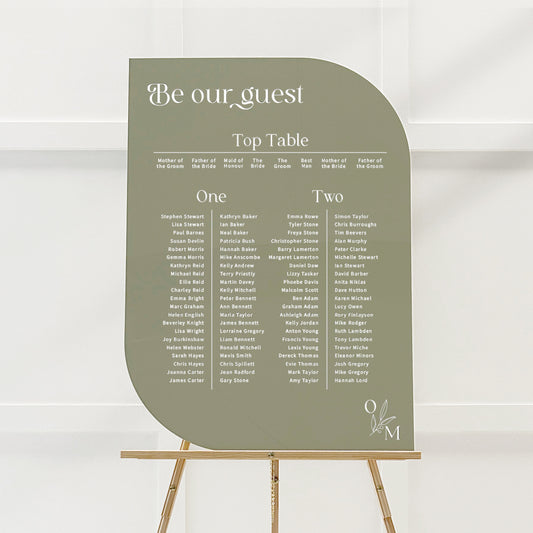 Olive Seating Plan