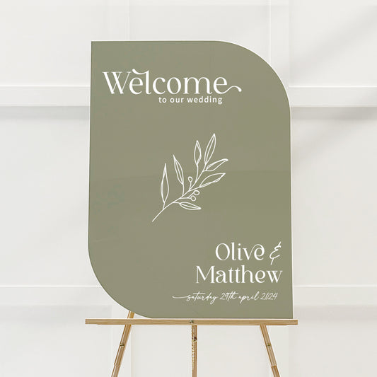 Olive Welcome Sign