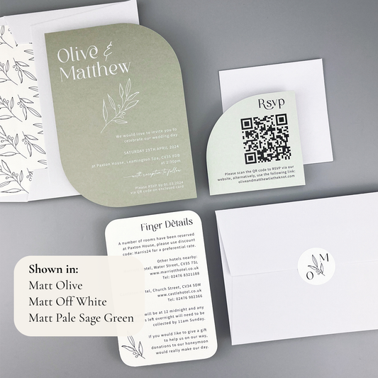 Olive Wedding Invitation