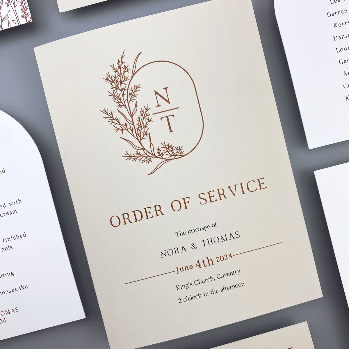 Nora Order of Service