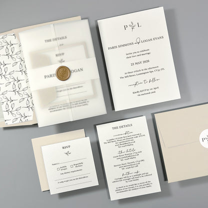 Paris Wedding Invitation