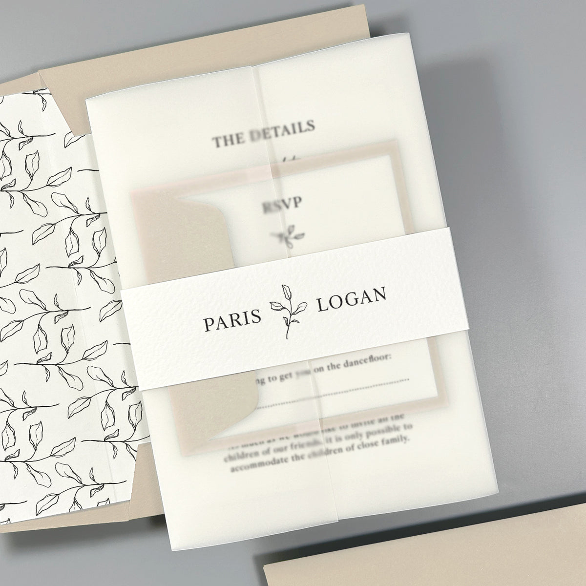 Paris Wedding Invitation