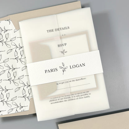 Paris Wedding Invitation