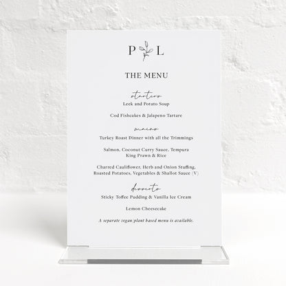 Paris Matching Small Table Sign