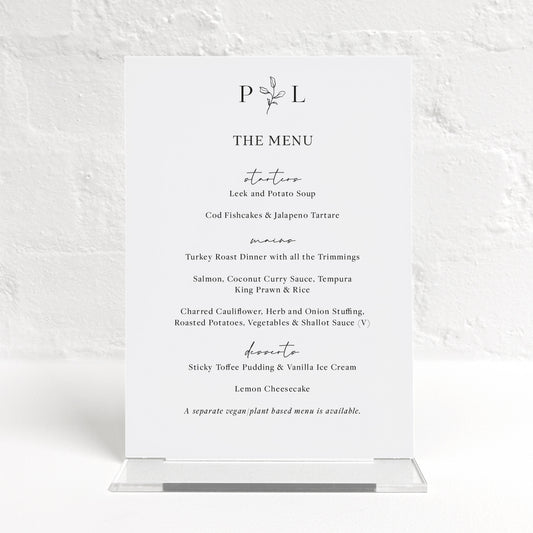 Paris Matching Small Table Sign