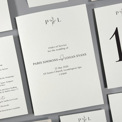 Paris Order of Service